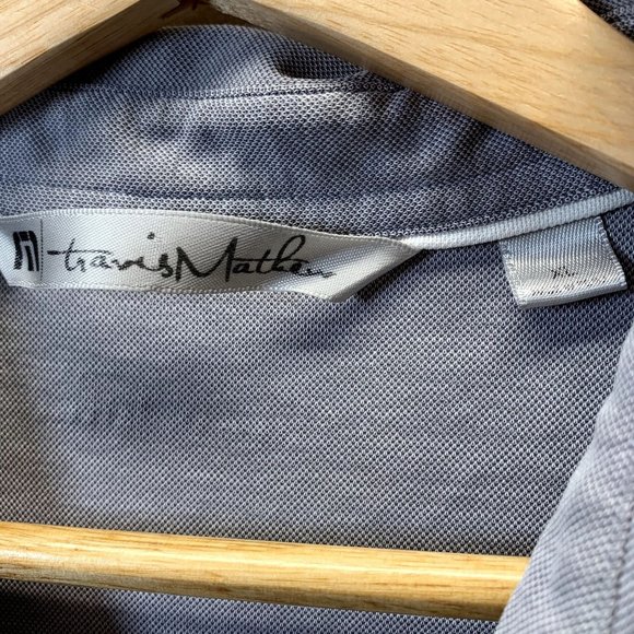 Travis Mathew Golf Polo Shirt Mens Size XL Gray Short Sleeves Pima Cotton Blend - Picture 3 of 10